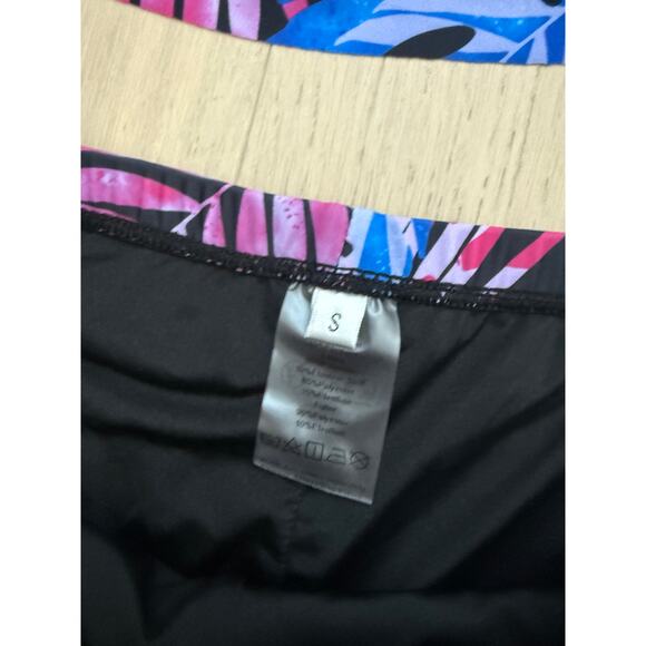 Kate Kasin Women's Swimsuit Tankini Set Size S Tropical Print Resort Beach NWT - Picture 3 of 3